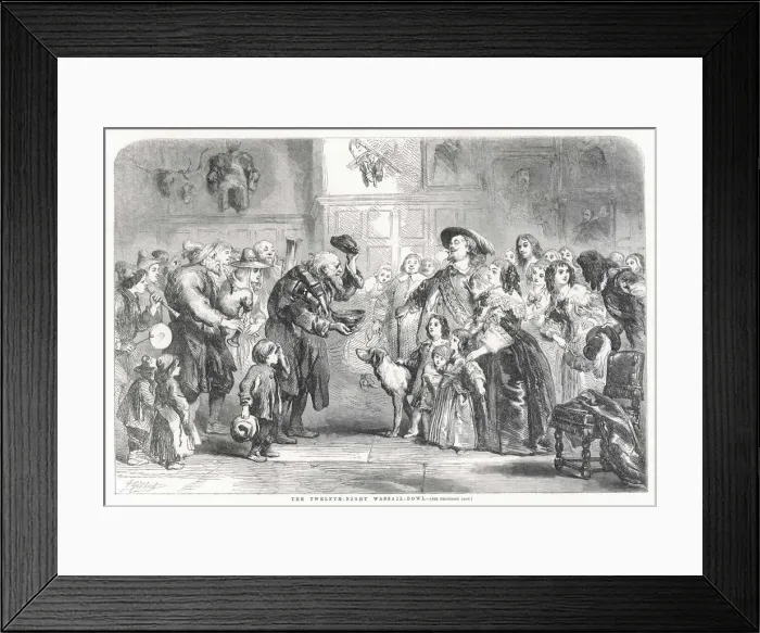 Framed Print : WASSAIL-BOWL, 12TH NIGHT