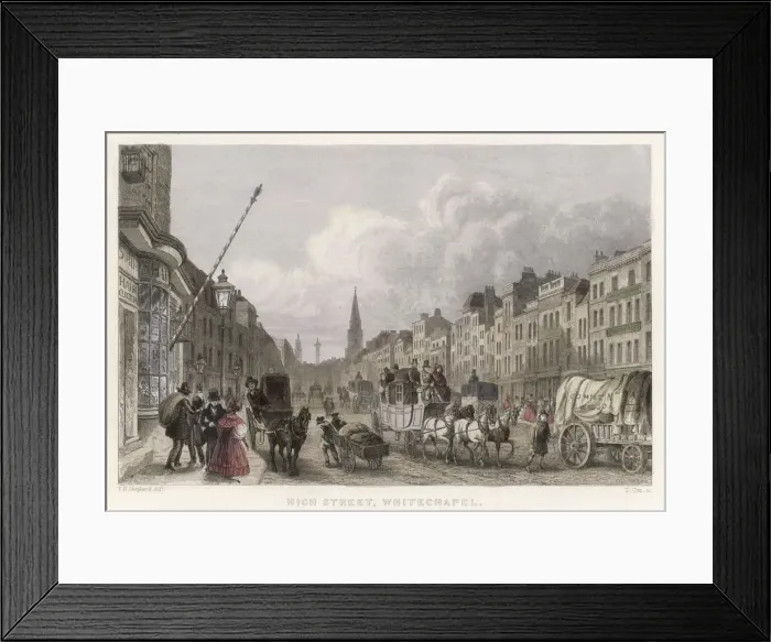 Framed Print : WHITECHAPEL HIGH STREET Framed Print : WHITECHAPEL HIGH STREET