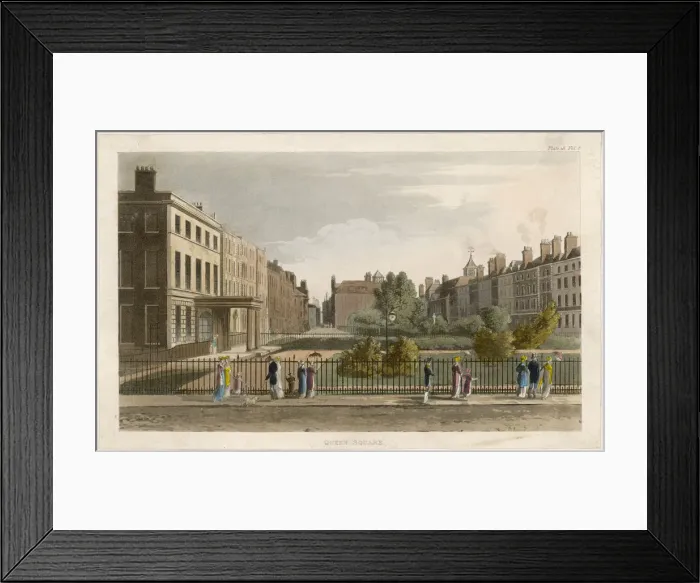 Framed Print : A LONDON SQUARE Framed Print : A LONDON SQUARE