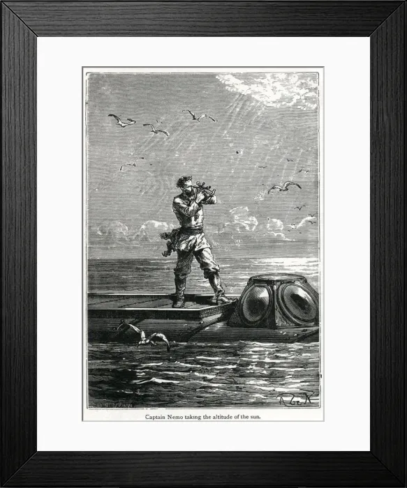 Framed Print : 20000 Leagues Under the Sea, Jules Verne Framed Print : 20000 Leagues Under the Sea, Jules Verne