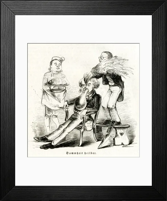 Framed Print : SURGERY CURES STUPIDITY Framed Print : SURGERY CURES STUPIDITY
