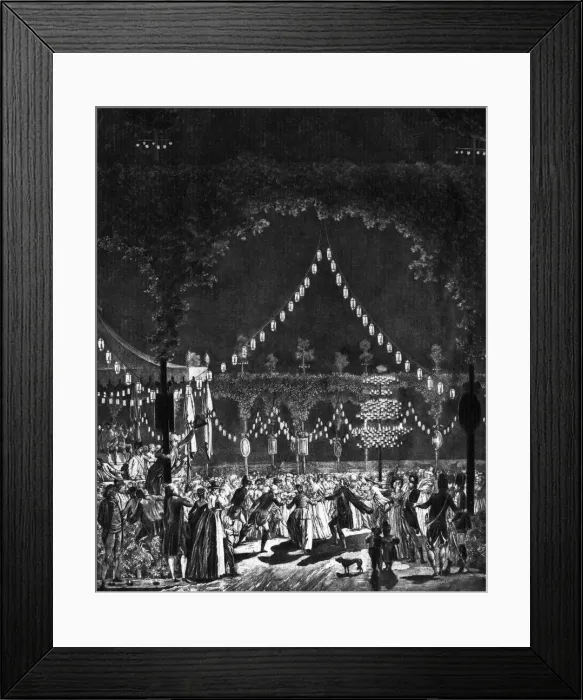 Framed Print : DANCE AT BASTILLE 1789 Framed Print : DANCE AT BASTILLE 1789