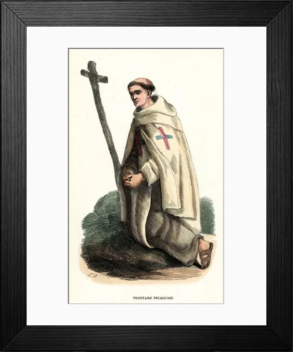 Framed Print : TRINITARIAN MONK Framed Print : TRINITARIAN MONK