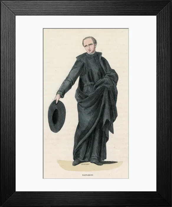 Framed Print : BARNABITE. ORDER OF SAINT BARNABAS (Barnabite). Date: 1848 Framed Print : BARNABITE. ORDER OF SAINT BARNABAS (Barnabite). Date: 1848