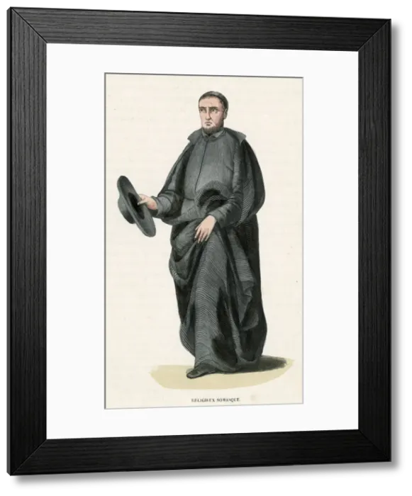 Framed Print : MONK OF SOMASCHI Framed Print : MONK OF SOMASCHI