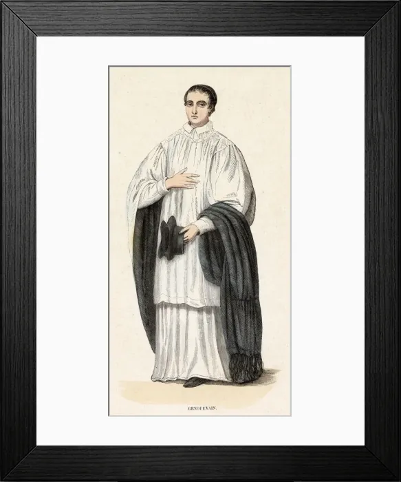 Framed Print : MONK OF STE GENEVIEVE Framed Print : MONK OF STE GENEVIEVE