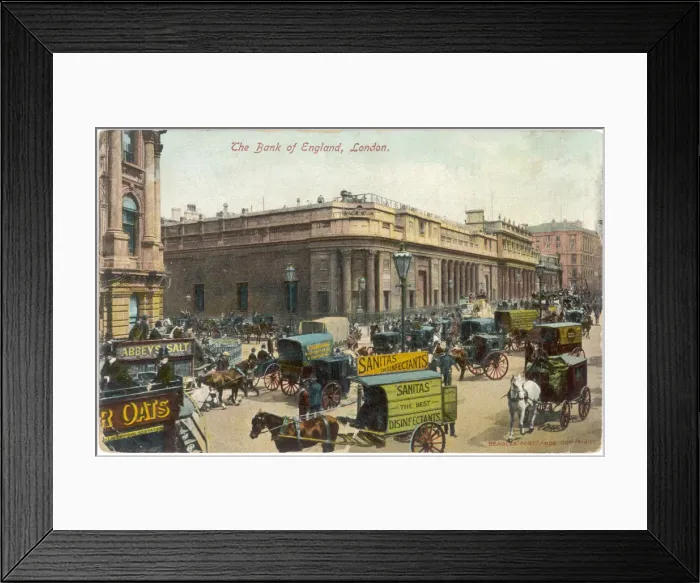 Framed Print : BANK OF ENGLAND / C1901 Framed Print : BANK OF ENGLAND / C1901