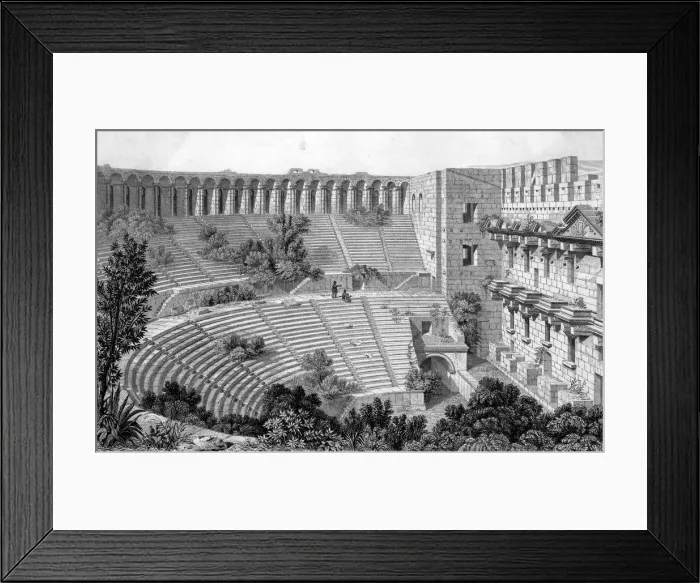 Framed Print : GREEK THEATRE ASPENDUS Framed Print : GREEK THEATRE ASPENDUS
