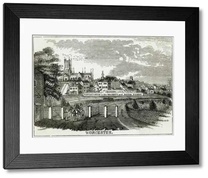 Framed Print : Worcester porcelain works Framed Print : Worcester porcelain works
