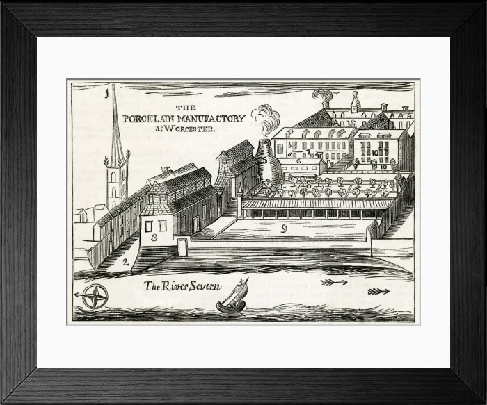 Framed Print : Porcelain Manufactory at Worcester Framed Print : Porcelain Manufactory at Worcester
