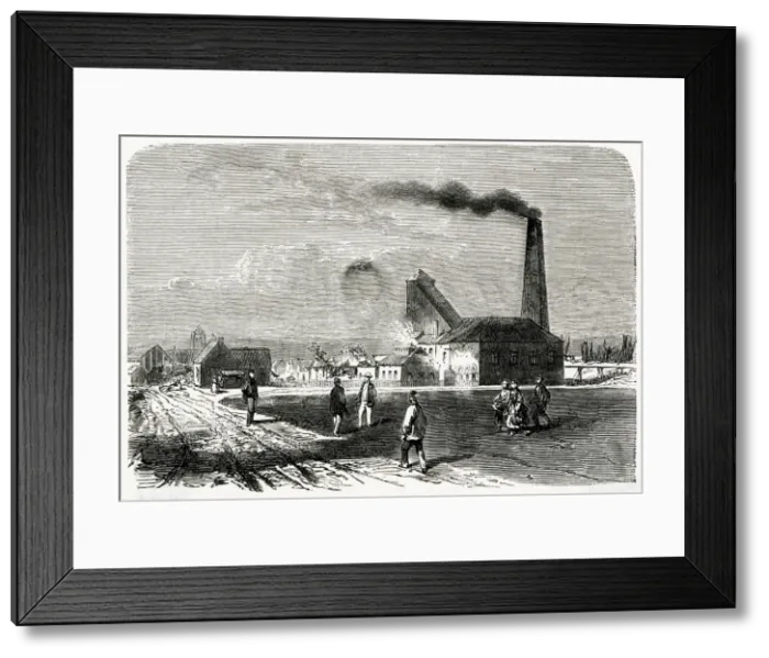 Framed Print : BETHUNE MINE FRANCE 1861 Framed Print : BETHUNE MINE FRANCE 1861