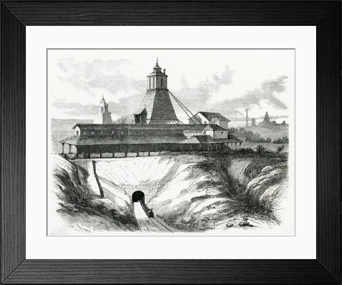 Framed Print : BLANZY MINE, FRANCE 1867 Framed Print : BLANZY MINE, FRANCE 1867