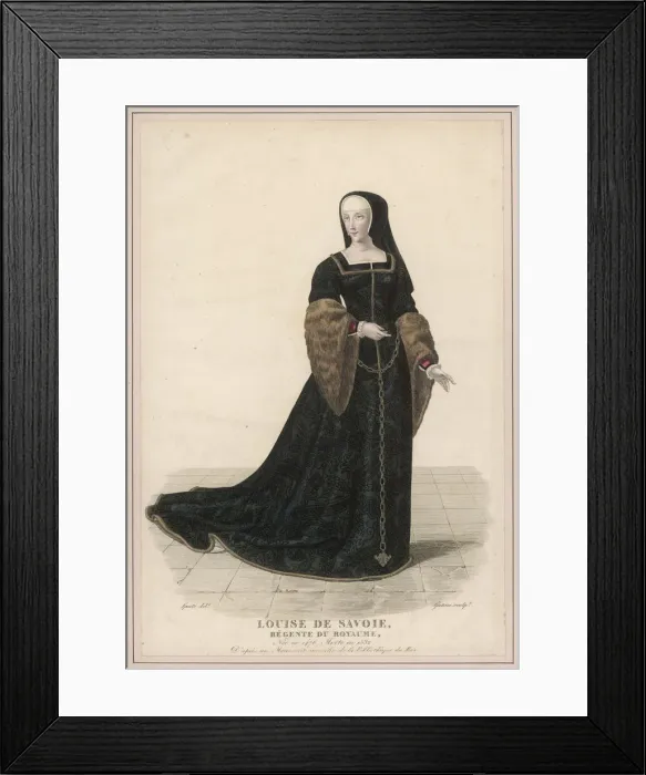 Framed Print : LOUISE DE SAVOIE Framed Print : LOUISE DE SAVOIE