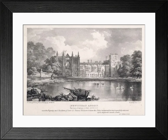 Framed Print : NEWSTEAD ABBEY / WEBSTER Framed Print : NEWSTEAD ABBEY / WEBSTER