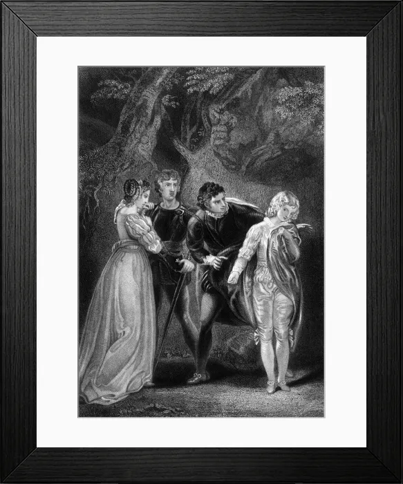 Framed Print : Two Gentlemen of Verona Framed Print : Two Gentlemen of Verona