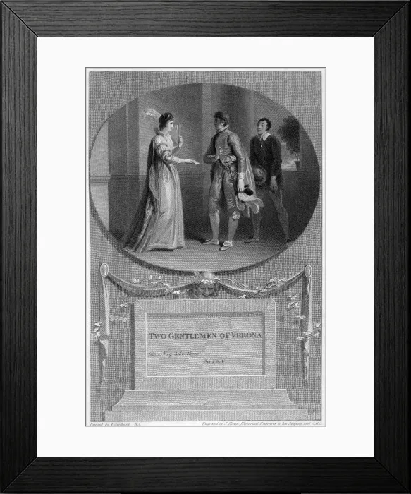 Framed Print : Two Gentlemen of Verona Framed Print : Two Gentlemen of Verona
