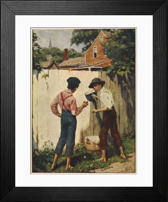 Framed Print : Storytelling - Tom Sawyer Framed Print : Storytelling - Tom Sawyer
