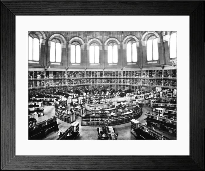 Framed Print : British Museum - reading room Framed Print : British Museum - reading room
