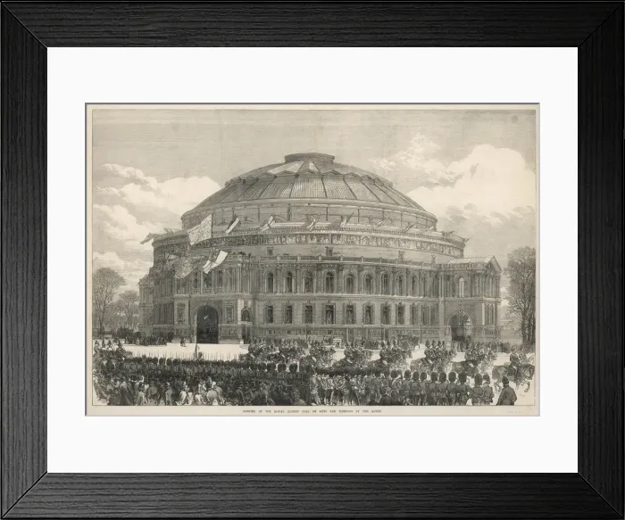 Framed Print : Victoria opens Albert Hall 1871 Framed Print : Victoria opens Albert Hall 1871