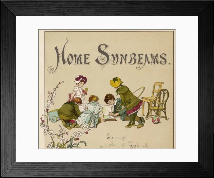 Framed Print : CHILDREN READING / TOYS Framed Print : CHILDREN READING / TOYS