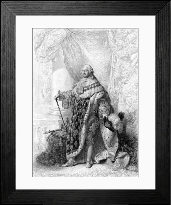 Framed Print : LOUIS XVI / CALLET / NARGEOT Framed Print : LOUIS XVI / CALLET / NARGEOT