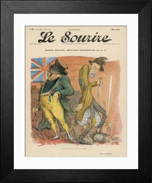 Framed Print : CECIL RHODES  /  SOURIRE 00