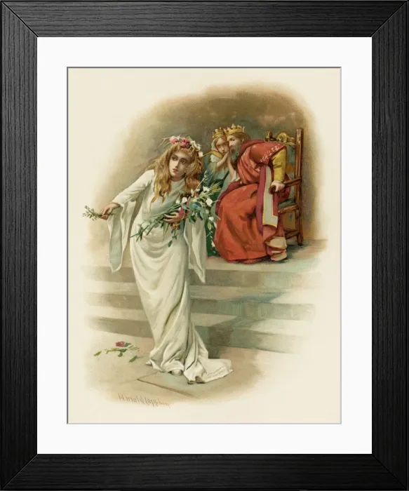 Framed Print : OPHELIA CRAZED Framed Print : OPHELIA CRAZED