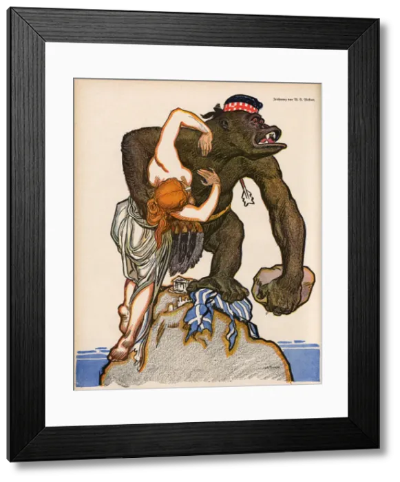 Framed Print : BRITAIN GRABS GREECE Framed Print : BRITAIN GRABS GREECE
