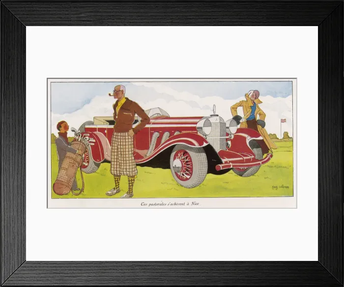 Framed Print : GOLFERS / SABRAN / 1931 Framed Print : GOLFERS / SABRAN / 1931