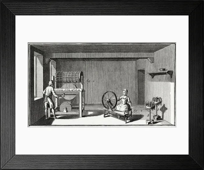 Framed Print : TEXTILES / SPINNING Framed Print : TEXTILES / SPINNING