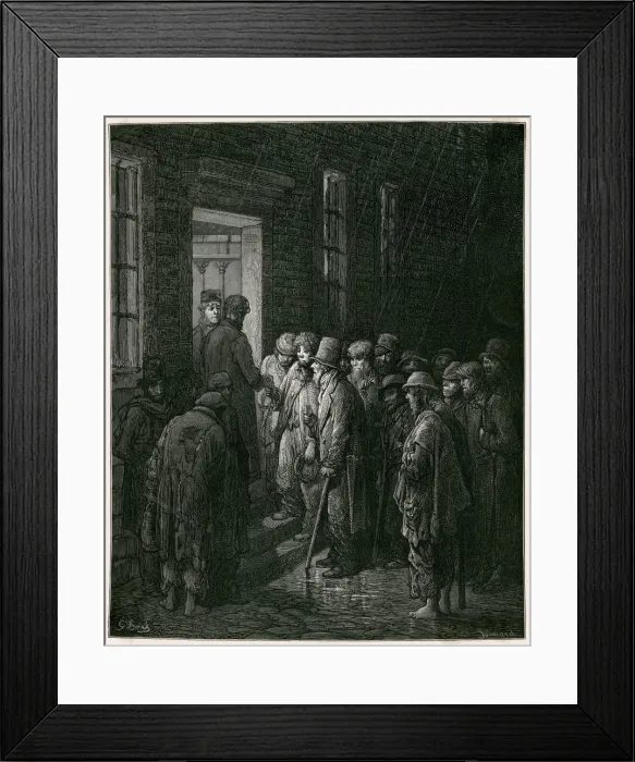Framed Print : CASUAL WARD, LONDON Framed Print : CASUAL WARD, LONDON