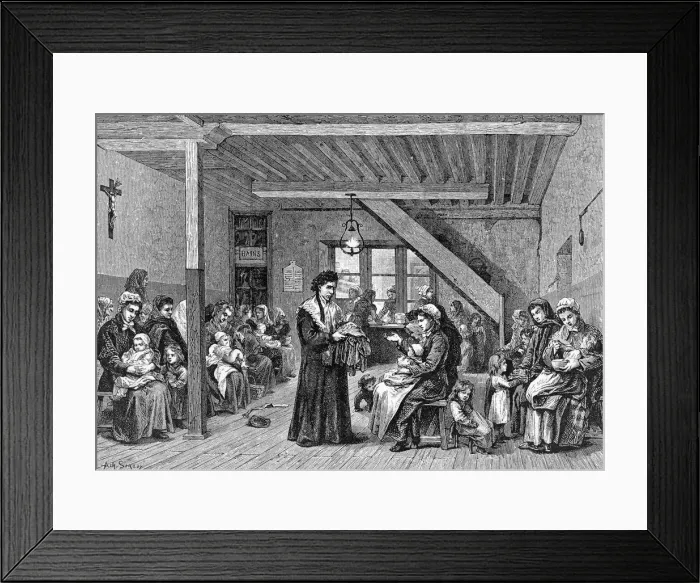 Framed Print : PARIS ASILE DE NUIT Framed Print : PARIS ASILE DE NUIT