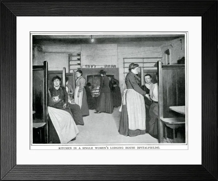 Framed Print : Single womens lodging house 1900 Framed Print : Single womens lodging house 1900