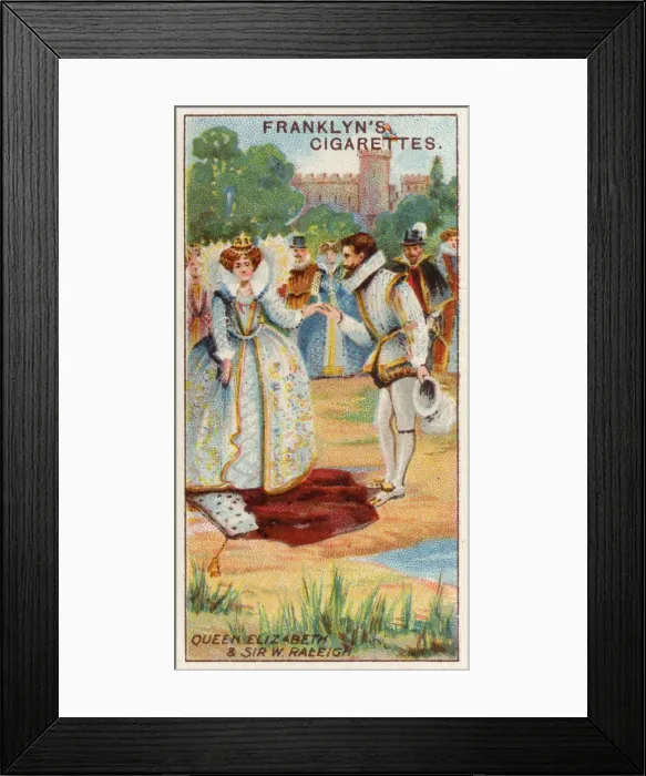 Framed Print : Queen Elizabeth I and Sir Walter Raleigh Framed Print : Queen Elizabeth I and Sir Walter Raleigh