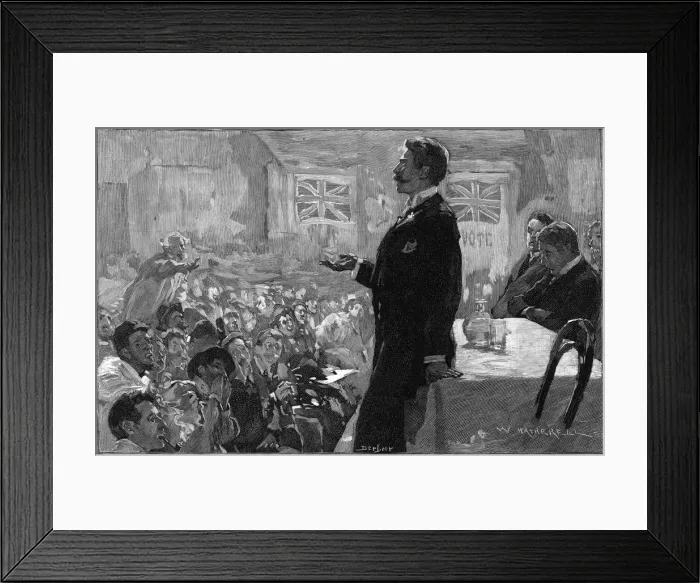 Framed Print : IRISH POLITICAL MEETING Framed Print : IRISH POLITICAL MEETING