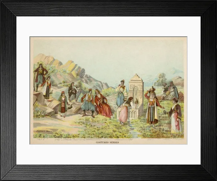 Framed Print : DANCING FOR RAIN, SERBIA Framed Print : DANCING FOR RAIN, SERBIA