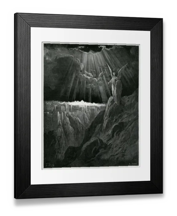 Framed Print : SAINT JOHN SHOWN NEW JERUSALEM Framed Print : SAINT JOHN SHOWN NEW JERUSALEM