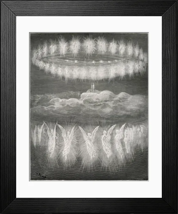 Framed Print : DANTE / ANGELS / PARADISE Framed Print : DANTE / ANGELS / PARADISE