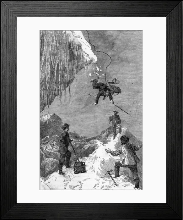 Framed Print : FALL ON THE MATTERHORN Framed Print : FALL ON THE MATTERHORN