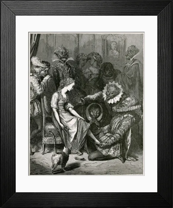 Framed Print : CINDERELLA / THE SHOE FITS Framed Print : CINDERELLA / THE SHOE FITS