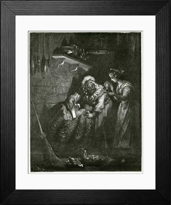 Framed Print : Fairy Tale - Cinderella - Carriage Framed Print : Fairy Tale - Cinderella - Carriage