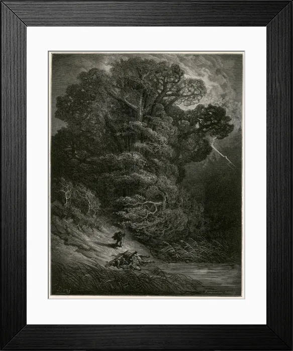 Framed Print : THE OAK AND THE REED Framed Print : THE OAK AND THE REED