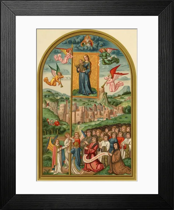 Framed Print : IMAGE OF MARY / BANNER Framed Print : IMAGE OF MARY / BANNER
