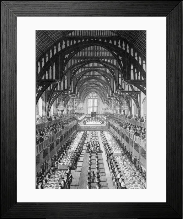 Framed Print : GEORGE IV BANQUET Framed Print : GEORGE IV BANQUET