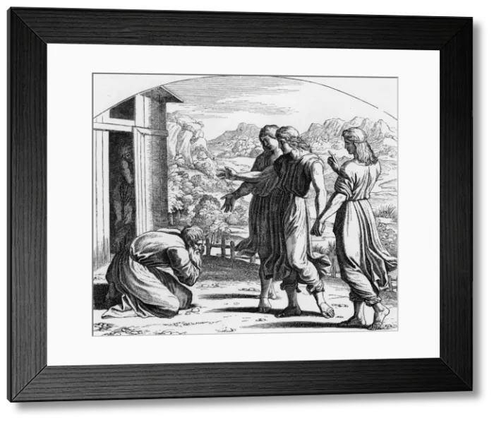 Framed Print : ANGELS AND ABRAHAM Framed Print : ANGELS AND ABRAHAM