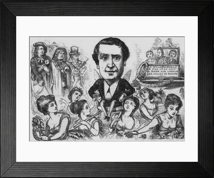 Framed Print : CHARLES FECHTER / FUN 1868 Framed Print : CHARLES FECHTER / FUN 1868