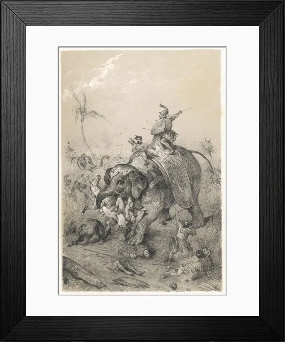 Framed Print : PORUSS WAR ELEPHANTS Framed Print : PORUSS WAR ELEPHANTS