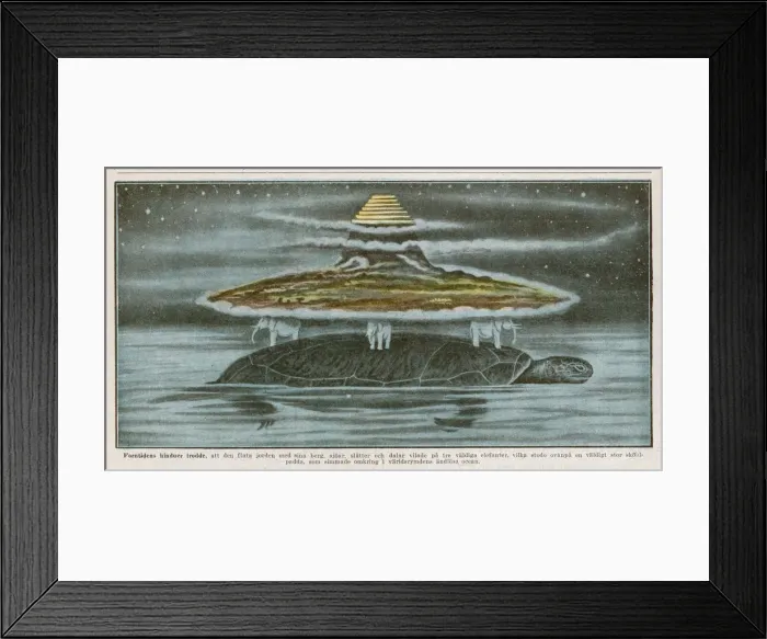 Framed Print : Indian Cosmic Myth Framed Print : Indian Cosmic Myth