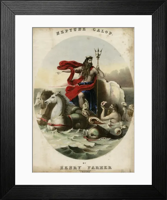 Framed Print : Fantasy Animals - Neptune Framed Print : Fantasy Animals - Neptune