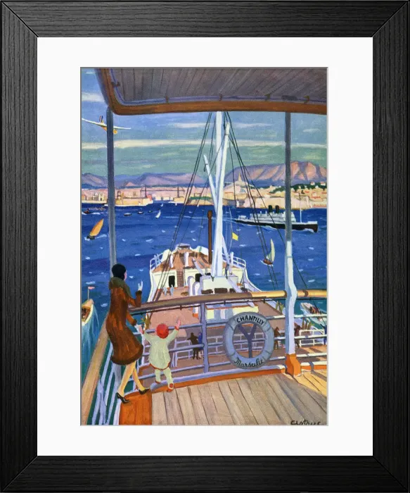 Framed Print : ARRIVE / MARSEILLE / PLM 31 Framed Print : ARRIVE / MARSEILLE / PLM 31